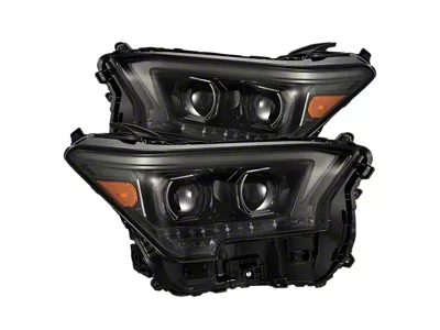 AlphaRex OG-Style LUXX-Series LED Projector Headlights; Alpha Black Housing; Clear Lens (24-26 Tacoma)