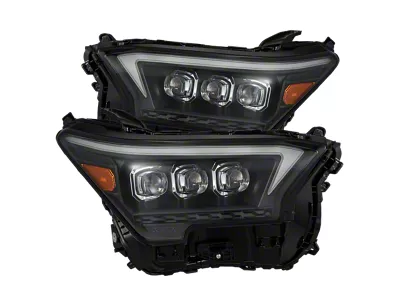 AlphaRex OG-Style NOVA-Series LED Projector Headlights; Black Housing; Clear Lens (24-26 Tacoma)