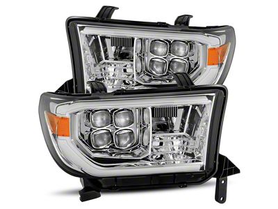 AlphaRex NOVA-Series LED Projector Headlights; Chrome Housing; Clear Lens (07-13 Tundra)