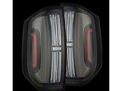 AlphaRex NOVA-Series Prismatic LED Tail Lights; Black Housing; Clear Lens (14-21 Tundra)