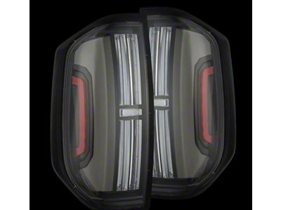 AlphaRex NOVA-Series Prismatic LED Tail Lights; Black Housing; Clear Lens (14-21 Tundra)