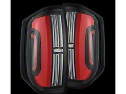 AlphaRex NOVA-Series Prismatic LED Tail Lights; Black/Red Housing; Clear Lens (14-21 Tundra)