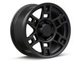 TR1 Matte Black 6-Lug Wheel; 17x8; 15mm Offset (25-26 4Runner)