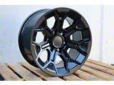 TR8 Matte Black 6-Lug Wheel; 17x9; 0mm Offset (25-26 4Runner)