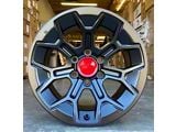 TR8 Matte Black 6-Lug Wheel; 17x9; -12mm Offset (25-26 4Runner)