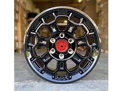 TR9 Gloss Black 6-Lug Wheel; 17x8; 5mm Offset (25-26 4Runner)