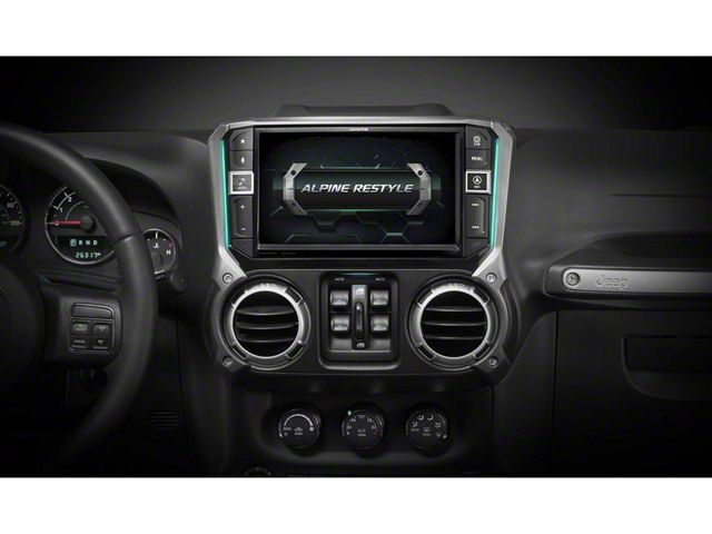 Alpine 9 Inch Alpine Jeep Wrangler 9-Inch Weather Resistant Multimedia Receiver i509 ...