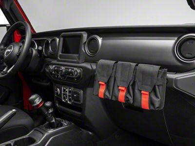 RedRock Grab Handle Storage Bag; Tri Pocket (20-25 Jeep Gladiator JT)
