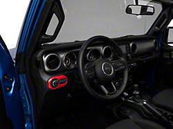RedRock Headlight Switch Trim; Red (20-26 Jeep Gladiator JT)