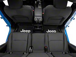 Rear Utility Floor Mat with Jeep Logo; Black (20-24 Jeep Gladiator JT)