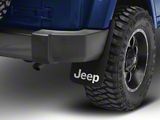 Mud Guards with Jeep Logo; Front or Rear (Universal; Some Adaptation May Be Required)