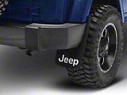 Mud Guards with Jeep Logo; Front or Rear (Universal; Some Adaptation May Be Required)