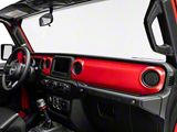 RedRock Dash Panel Overlay; Red (18-23 Jeep Wrangler JL)