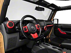RedRock Interior Trim Kit; Red (11-18 Jeep Wrangler JK)
