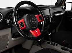 RedRock Steering Wheel Trim; Red (11-18 Jeep Wrangler JK)