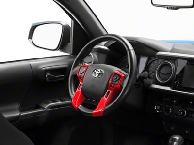 RedRock Steering Wheel Trim; Red (16-23 Tacoma)