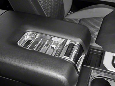 RedRock Center Console Arm Rest Trim; Chrome (14-19 Tundra)