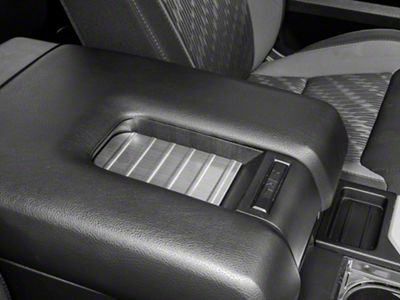 RedRock Center Console Arm Rest Trim; Stainless (14-19 Tundra)