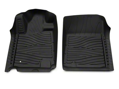 RedRock Molded Front Floor Liners; Black (07-13 Tundra)