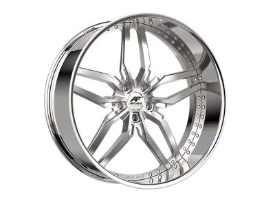Amani DRIFT Brush Center with Chrome Lip Wheel; 26x10; 5mm Offset (20-25 Jeep Gladiator JT)