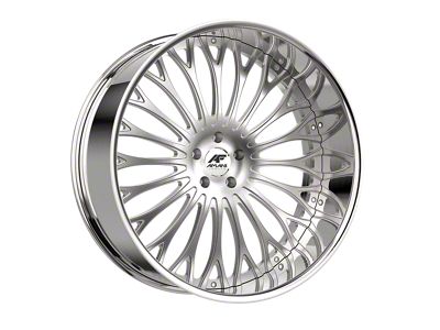Amani Napoliano Brush Center with Chrome Lip Wheel; 26x9; 1mm Offset (20-25 Jeep Gladiator JT)