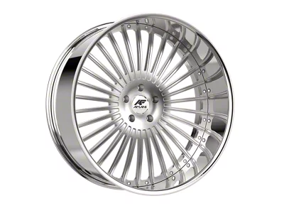 Amani R.E.A.L. Brush Center with Chrome Lip Wheel; 24x9; 1mm Offset (22-25 Jeep Grand Cherokee WL)