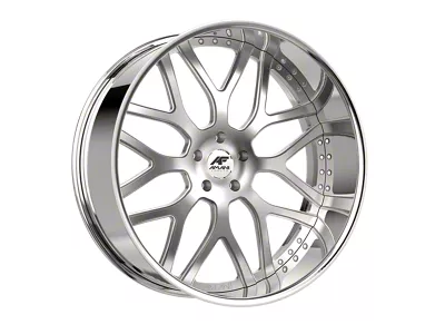 Amani ALLORA Brush Center with Chrome Lip Wheel; 28x9; 1mm Offset (18-25 Jeep Wrangler JL)