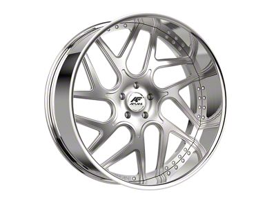 Amani Apollo-R Brush Center with Chrome Lip Wheel; 26x10; 5mm Offset (18-25 Jeep Wrangler JL)