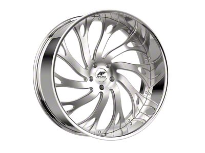 Amani Atlantic-R Brush Center with Chrome Lip Wheel; 28x9; 1mm Offset (18-25 Jeep Wrangler JL)