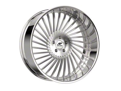 Amani CHILE-R Brush Center with Chrome Lip Wheel; 28x10; 5mm Offset (18-25 Jeep Wrangler JL)