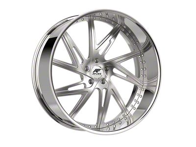 Amani CONRAD-L Brush Center with Chrome Lip Wheel; 26x9; 1mm Offset (18-25 Jeep Wrangler JL)