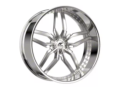 Amani DRIFT Brush Center with Chrome Lip Wheel; 26x10; 5mm Offset (18-25 Jeep Wrangler JL)