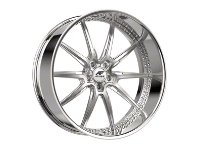 Amani TRACKSTER Brush Center with Chrome Lip Wheel; 26x10; 5mm Offset (18-25 Jeep Wrangler JL)