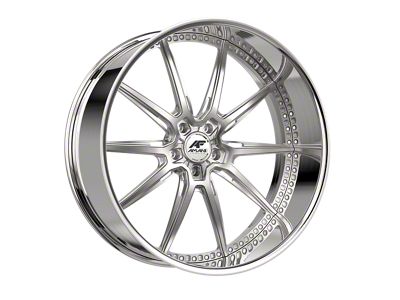 Amani TRACKSTER Brush Center with Chrome Lip Wheel; 26x9; 1mm Offset (18-25 Jeep Wrangler JL)
