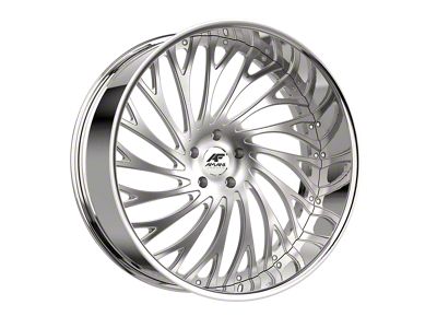Amani Vamos-L Brush Center with Chrome Lip Wheel; 28x9; 1mm Offset (18-25 Jeep Wrangler JL)