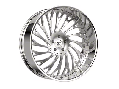 Amani Vamos-R Brush Center with Chrome Lip Wheel; 26x10; 5mm Offset (18-25 Jeep Wrangler JL)