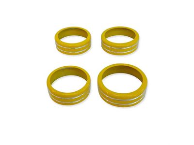 American Brothers Design Interior Knob Kit; Acid Yellow (20-25 Jeep Gladiator JT)