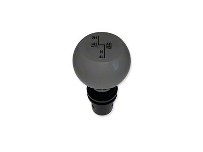 American Brothers Design Transfer Case Shift Knob with Engraved Shift Pattern; Black (18-25 Jeep Wrangler JL)