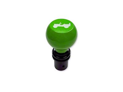 American Brothers Design Automatic Shift Knob with Firecracker Red Rubicon Logo; Black (18-25 Jeep Wrangler JL)