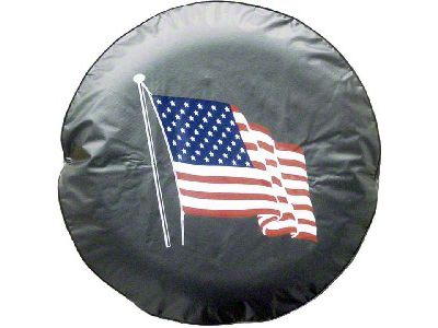 American Flag Spare Tire Cover (66-18 Jeep CJ5, CJ7, Wrangler YJ, TJ & JK)