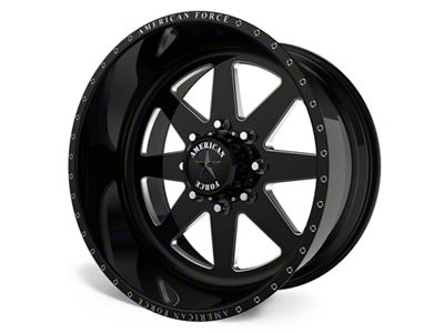 American Force 11 Independence SS Gloss Black Machined 6-Lug Wheel; 20x14; -73mm Offset (24-25 Tacoma)