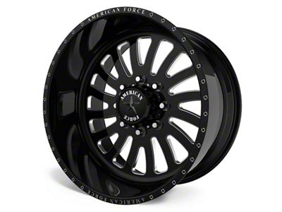 American Force 74 Octane SS Gloss Black Machined 6-Lug Wheel; 20x9; 0mm Offset (24-25 Tacoma)