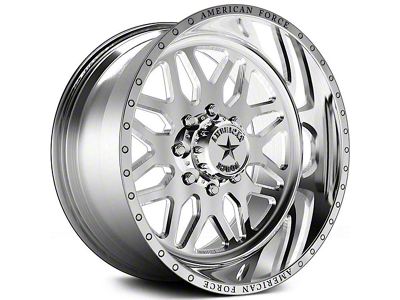 American Force B02 Trax SS Polished 6-Lug Wheel; 20x9; 0mm Offset (22-25 Bronco Raptor)
