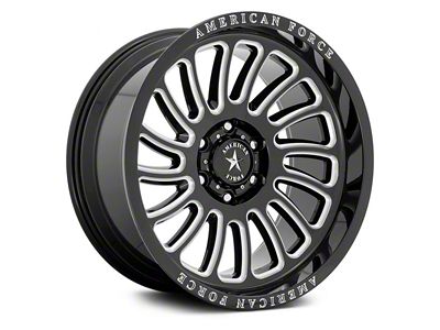 American Force Vulcan Gloss Black Milled 6-Lug Wheel; 22x10; -18mm Offset (22-25 Bronco Raptor)