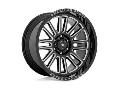 American Force Weapon Gloss Black Milled 6-Lug Wheel; 22x10; -18mm Offset (21-25 Bronco, Excluding Raptor)