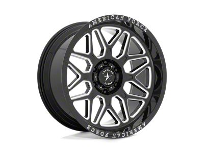American Force Rush Gloss Black Milled 6-Lug Wheel; 20x10; -18mm Offset (22-25 Tundra)