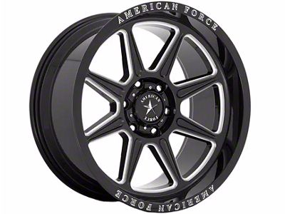 American Force Trail Gloss Black Milled 6-Lug Wheel; 22x10; -18mm Offset (22-25 Tundra)