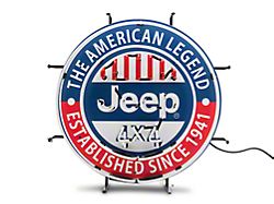 American Legend Jeep 4x4 Neon Sign