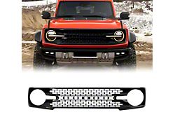 American Modified High Configuration Style Grille with A to Z DIY Letters; Glossy Black (21-26 Bronco, Excluding Raptor)