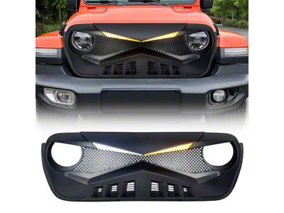 American Modified Hawke Grille with LED Eyebrow (20-25 Jeep Gladiator JT)